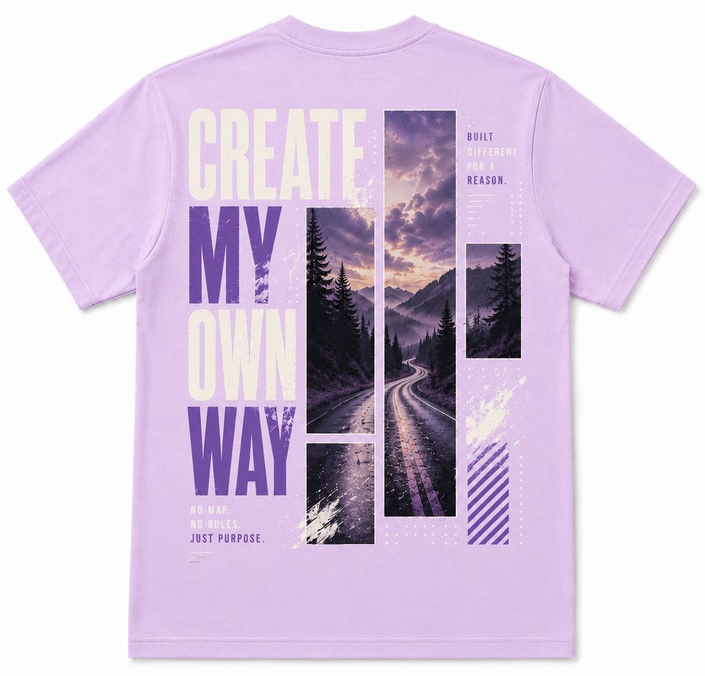 Create My Own Way Oversized Tshirt