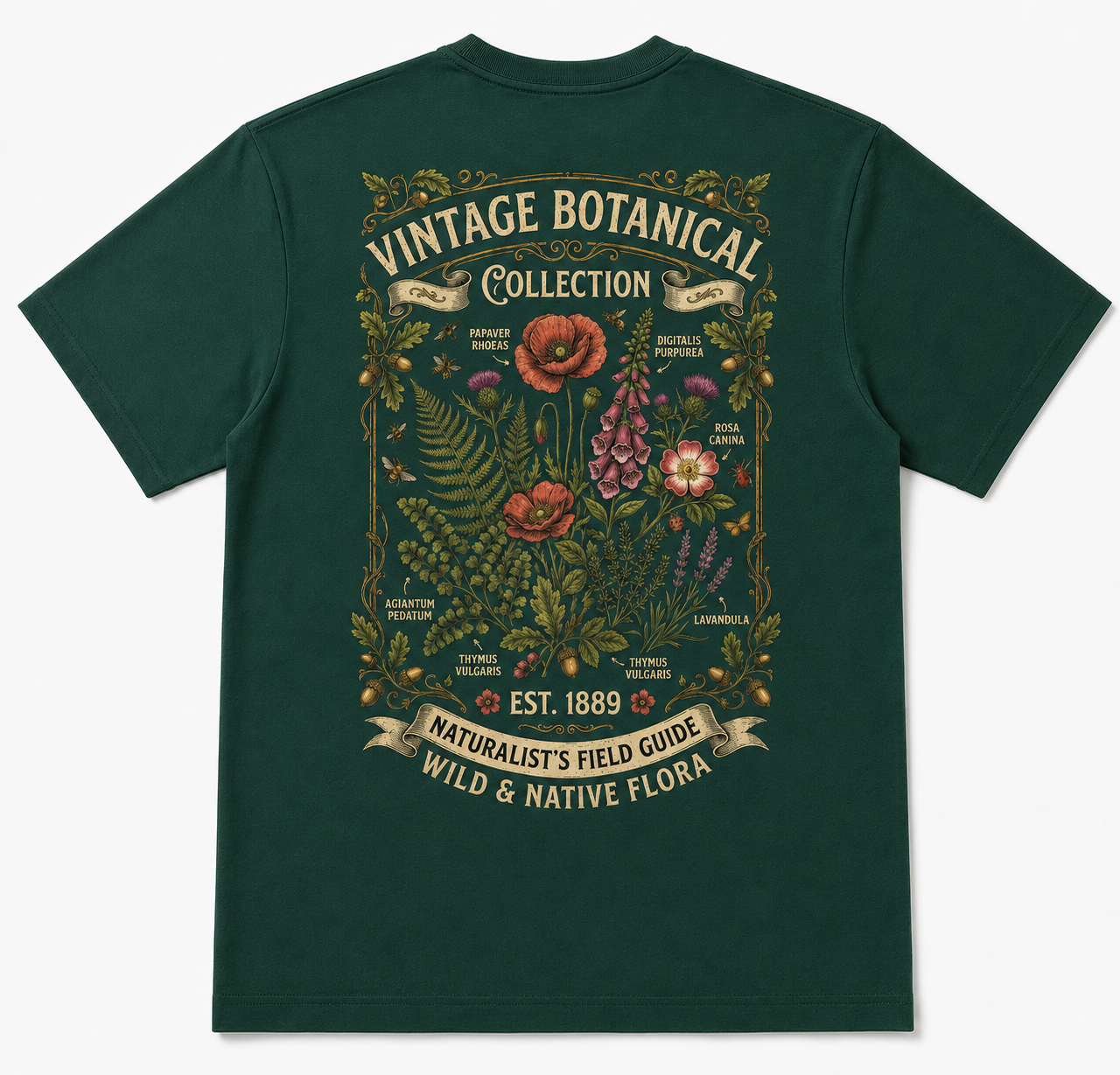 Vintage Botanical Oversized Tshirt