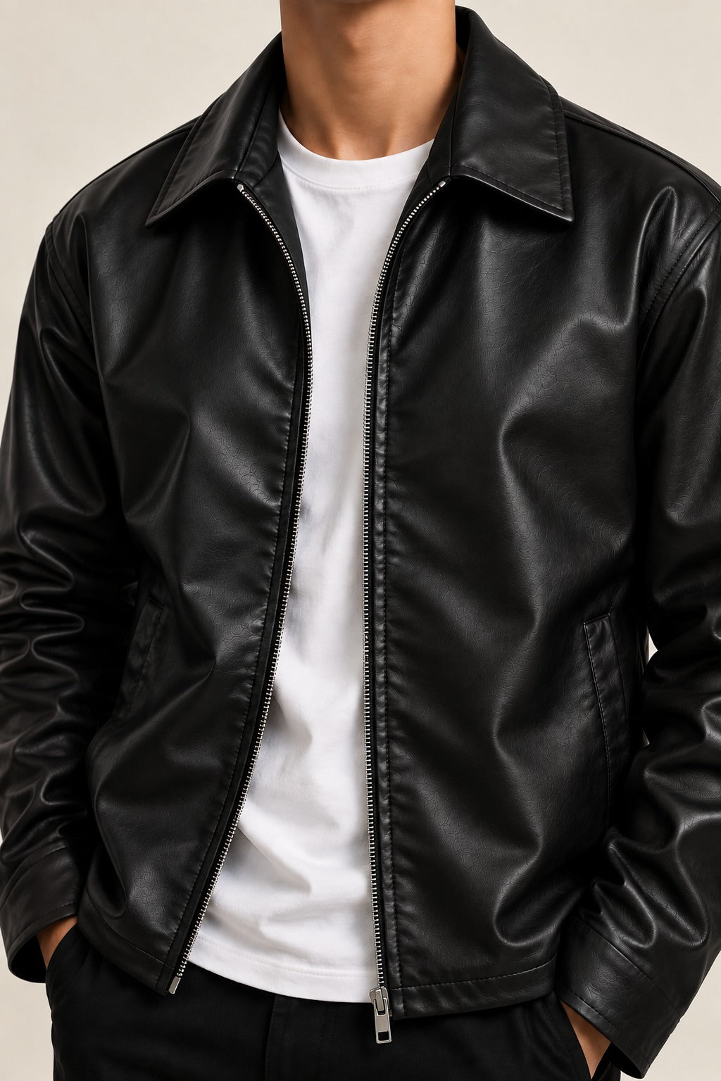 Faux Leather Jacket
